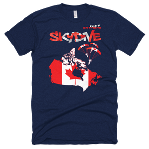 Skydiving T-shirts - Skydive All World - CANADA - Unisex Tee -, Shirts, Skydiving Apparel, Skydiving Apparel, Skydiving Apparel, Skydiving Gear, Olympics, T-Shirts, Skydive Chicago, Skydive City, Skydive Perris, Drop Zone Apparel, USPA, united states parachute association, Freefly, BASE, World Record,
