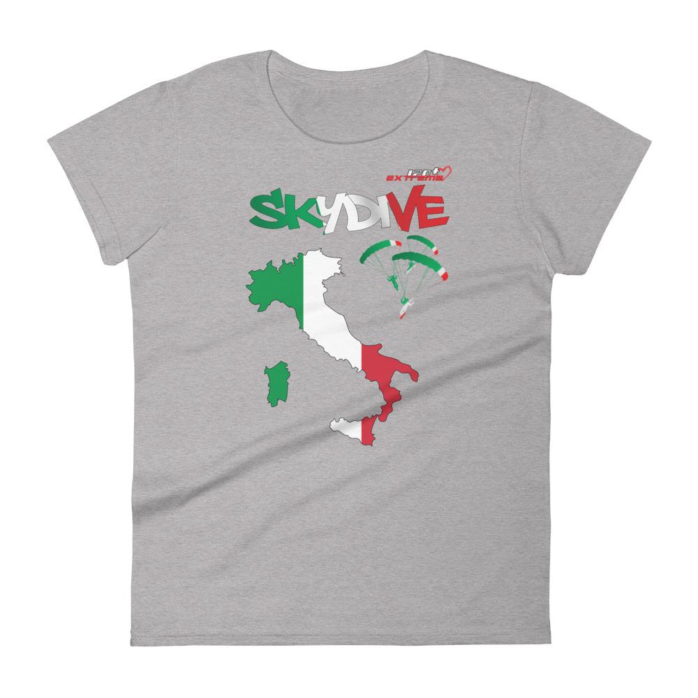 Skydiving T-shirts - Skydive All World - ITALY - Ladies' Tee -, Shirts, Skydiving Apparel, Skydiving Apparel, Skydiving Apparel, Skydiving Gear, Olympics, T-Shirts, Skydive Chicago, Skydive City, Skydive Perris, Drop Zone Apparel, USPA, united states parachute association, Freefly, BASE, World Record,
