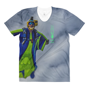 Skydiving T-shirts - Tony Suits - Bite Me - Women's Tee -, Women's All-Over, Skydiving Apparel, Skydiving Apparel, Skydiving Apparel, Skydiving Gear, Olympics, T-Shirts, Skydive Chicago, Skydive City, Skydive Perris, Drop Zone Apparel, USPA, united states parachute association, Freefly, BASE, World Record,