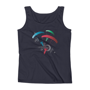 Skydiving T-shirts Ladies' Tank - Skydive Competition, Tanks, Skydiving Apparel, Skydiving Apparel, Skydiving Apparel, Skydiving Gear, Olympics, T-Shirts, Skydive Chicago, Skydive City, Skydive Perris, Drop Zone Apparel, USPA, united states parachute association, Freefly, BASE, World Record,