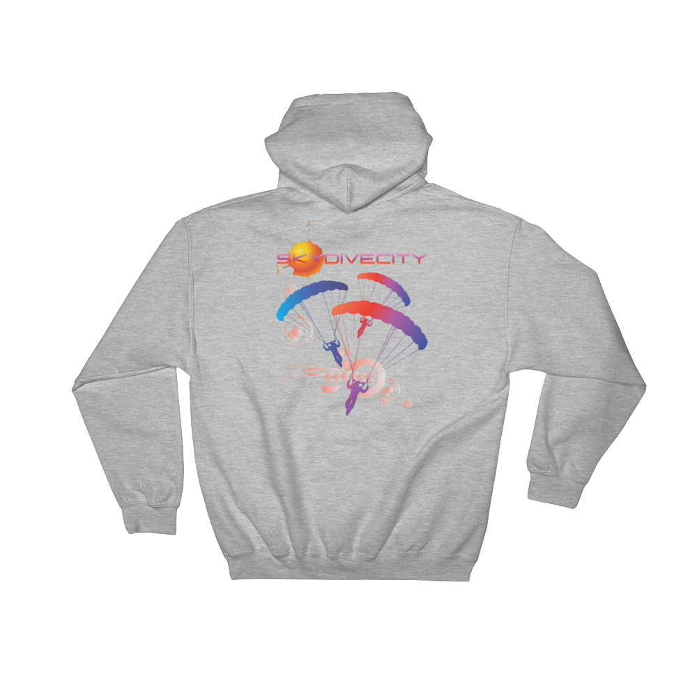 Skydiving T-shirts Skydiving Hoodie - Skydive City - Sunset - Unisex Hooded Sweatshirt, Hoodies, Skydiving Apparel, Skydiving Apparel, Skydiving Apparel, Skydiving Gear, Olympics, T-Shirts, Skydive Chicago, Skydive City, Skydive Perris, Drop Zone Apparel, USPA, united states parachute association, Freefly, BASE, World Record,