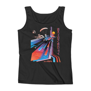 Skydiving T-shirts Ladies' Tank - Skydive City - Sunset, Tanks, Skydiving Apparel, Skydiving Apparel, Skydiving Apparel, Skydiving Gear, Olympics, T-Shirts, Skydive Chicago, Skydive City, Skydive Perris, Drop Zone Apparel, USPA, united states parachute association, Freefly, BASE, World Record,