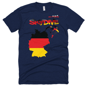 Skydiving T-shirts - Skydive All World - GERMANY - Unisex Tee -, Shirts, Skydiving Apparel, Skydiving Apparel, Skydiving Apparel, Skydiving Gear, Olympics, T-Shirts, Skydive Chicago, Skydive City, Skydive Perris, Drop Zone Apparel, USPA, united states parachute association, Freefly, BASE, World Record,