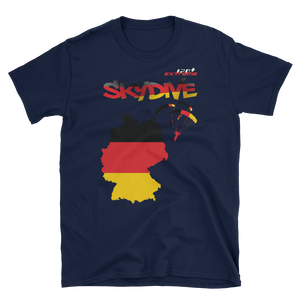 Skydiving T-shirts - Skydive World - GERMANY - Cotton Tee -, Shirts, Skydiving Apparel, Skydiving Apparel, Skydiving Apparel, Skydiving Gear, Olympics, T-Shirts, Skydive Chicago, Skydive City, Skydive Perris, Drop Zone Apparel, USPA, united states parachute association, Freefly, BASE, World Record,