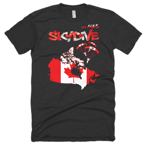 Skydiving T-shirts - Skydive All World - CANADA - Unisex Tee -, Shirts, Skydiving Apparel, Skydiving Apparel, Skydiving Apparel, Skydiving Gear, Olympics, T-Shirts, Skydive Chicago, Skydive City, Skydive Perris, Drop Zone Apparel, USPA, united states parachute association, Freefly, BASE, World Record,