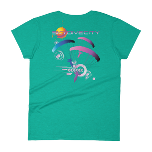 Skydiving T-shirts Skydive City - Flamingo - Women`s Colored T-Shirts, Women's Colored Tees, Skydiving Apparel, Skydiving Apparel, Skydiving Apparel, Skydiving Gear, Olympics, T-Shirts, Skydive Chicago, Skydive City, Skydive Perris, Drop Zone Apparel, USPA, united states parachute association, Freefly, BASE, World Record,