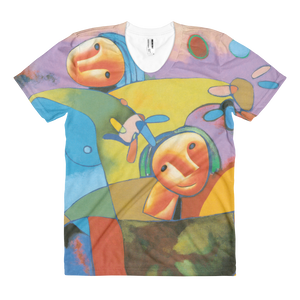 Skydiving T-shirts Strizhov™ by Dmitri Strizhov - 'The Case of Katherine B - 1997' - Women's 3D T-shirt, , Strizhov™, Skydiving Apparel, Skydiving Apparel, Skydiving Gear, Olympics, T-Shirts, Skydive Chicago, Skydive City, Skydive Perris, Drop Zone Apparel, USPA, united states parachute association, Freefly, BASE, World Record,