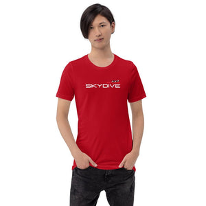 Skydiving T-shirts I ♡ Skydive - First Jump - eXtreme(RED) - Short-Sleeve Unisex T-Shirt, RED, Skydiving Apparel, Skydiving Apparel, Skydiving Apparel, Skydiving Gear, Olympics, T-Shirts, Skydive Chicago, Skydive City, Skydive Perris, Drop Zone Apparel, USPA, united states parachute association, Freefly, BASE, World Record,