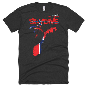 Skydiving T-shirts - Skydive All World - NORWAY - Unisex Tee -, Shirts, Skydiving Apparel, Skydiving Apparel, Skydiving Apparel, Skydiving Gear, Olympics, T-Shirts, Skydive Chicago, Skydive City, Skydive Perris, Drop Zone Apparel, USPA, united states parachute association, Freefly, BASE, World Record,