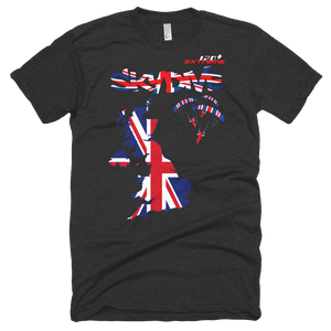 Skydiving T-shirts - Skydive All World - UK - The United Kingdom - Unisex Tee -, Shirts, Skydiving Apparel, Skydiving Apparel, Skydiving Apparel, Skydiving Gear, Olympics, T-Shirts, Skydive Chicago, Skydive City, Skydive Perris, Drop Zone Apparel, USPA, united states parachute association, Freefly, BASE, World Record,