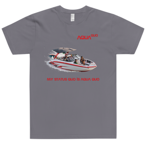 Skydiving T-shirts AquaQuo - "My Status Quo is Aqua Quo" - Unisex T-Shirt, , Skydiving Apparel ™, Skydiving Apparel, Skydiving Apparel, Skydiving Gear, Olympics, T-Shirts, Skydive Chicago, Skydive City, Skydive Perris, Drop Zone Apparel, USPA, united states parachute association, Freefly, BASE, World Record,