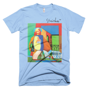 Skydiving T-shirts Strizhov™ by Dmitri Strizhov - 'Man Obstructing a Portion of the Landscape - 1997' - T-Shirt, , Strizhov™, Skydiving Apparel, Skydiving Apparel, Skydiving Gear, Olympics, T-Shirts, Skydive Chicago, Skydive City, Skydive Perris, Drop Zone Apparel, USPA, united states parachute association, Freefly, BASE, World Record,