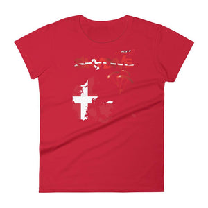 Skydiving T-shirts - Skydive All World - DENMARK - Ladies' Tee -, Shirts, Skydiving Apparel, Skydiving Apparel, Skydiving Apparel, Skydiving Gear, Olympics, T-Shirts, Skydive Chicago, Skydive City, Skydive Perris, Drop Zone Apparel, USPA, united states parachute association, Freefly, BASE, World Record,