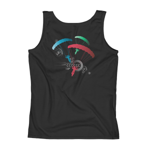 Skydiving T-shirts Ladies' Tank - Skydive Competition - Silver Edition, Tanks, Skydiving Apparel, Skydiving Apparel, Skydiving Apparel, Skydiving Gear, Olympics, T-Shirts, Skydive Chicago, Skydive City, Skydive Perris, Drop Zone Apparel, USPA, united states parachute association, Freefly, BASE, World Record,