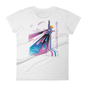 Skydiving T-shirts Skydive City - Flamingo - Women`s Colored T-Shirts, Women's Colored Tees, Skydiving Apparel, Skydiving Apparel, Skydiving Apparel, Skydiving Gear, Olympics, T-Shirts, Skydive Chicago, Skydive City, Skydive Perris, Drop Zone Apparel, USPA, united states parachute association, Freefly, BASE, World Record,