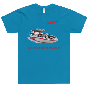 Skydiving T-shirts AquaQuo - "My Status Quo is Aqua Quo" - Unisex T-Shirt, , Skydiving Apparel ™, Skydiving Apparel, Skydiving Apparel, Skydiving Gear, Olympics, T-Shirts, Skydive Chicago, Skydive City, Skydive Perris, Drop Zone Apparel, USPA, united states parachute association, Freefly, BASE, World Record,
