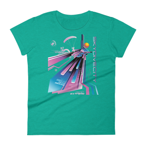 Skydiving T-shirts Skydive City - Flamingo - Women`s Colored T-Shirts, Women's Colored Tees, Skydiving Apparel, Skydiving Apparel, Skydiving Apparel, Skydiving Gear, Olympics, T-Shirts, Skydive Chicago, Skydive City, Skydive Perris, Drop Zone Apparel, USPA, united states parachute association, Freefly, BASE, World Record,