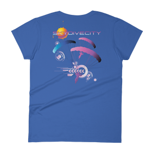 Skydiving T-shirts Skydive City - Flamingo - Women`s Colored T-Shirts, Women's Colored Tees, Skydiving Apparel, Skydiving Apparel, Skydiving Apparel, Skydiving Gear, Olympics, T-Shirts, Skydive Chicago, Skydive City, Skydive Perris, Drop Zone Apparel, USPA, united states parachute association, Freefly, BASE, World Record,