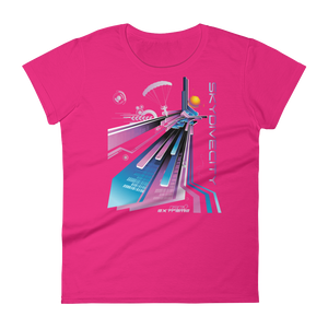 Skydiving T-shirts Skydive City - Flamingo - Women`s Colored T-Shirts, Women's Colored Tees, Skydiving Apparel, Skydiving Apparel, Skydiving Apparel, Skydiving Gear, Olympics, T-Shirts, Skydive Chicago, Skydive City, Skydive Perris, Drop Zone Apparel, USPA, united states parachute association, Freefly, BASE, World Record,