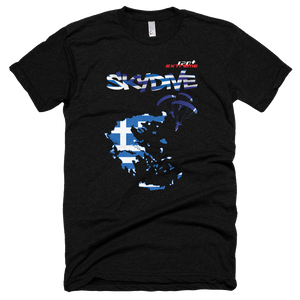 Skydiving T-shirts - Skydive All World - GREECE - Unisex Tee -, Shirts, Skydiving Apparel, Skydiving Apparel, Skydiving Apparel, Skydiving Gear, Olympics, T-Shirts, Skydive Chicago, Skydive City, Skydive Perris, Drop Zone Apparel, USPA, united states parachute association, Freefly, BASE, World Record,