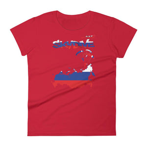 Skydiving T-shirts - Skydive All World - RUSSIA - Ladies' Tee -, Shirts, Skydiving Apparel, Skydiving Apparel, Skydiving Apparel, Skydiving Gear, Olympics, T-Shirts, Skydive Chicago, Skydive City, Skydive Perris, Drop Zone Apparel, USPA, united states parachute association, Freefly, BASE, World Record,