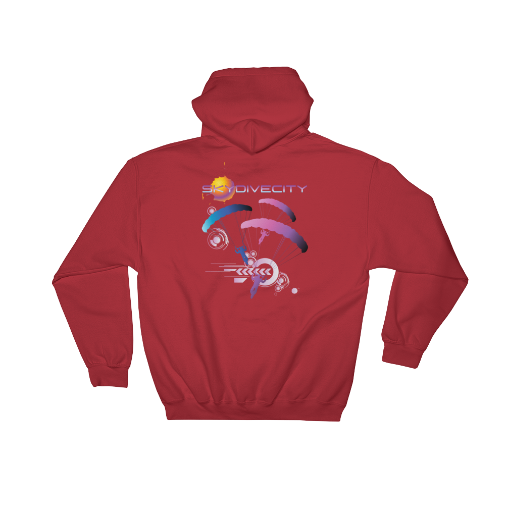 Skydiving Hoodie - Skydive City - Flamingo - Unisex Hooded Sweatshirt