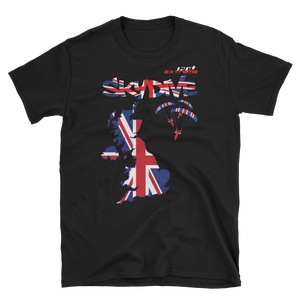 Skydiving T-shirts - Skydive World - The United Kingdom (UK) - Cotton Tee -, Shirts, Skydiving Apparel, Skydiving Apparel, Skydiving Apparel, Skydiving Gear, Olympics, T-Shirts, Skydive Chicago, Skydive City, Skydive Perris, Drop Zone Apparel, USPA, united states parachute association, Freefly, BASE, World Record,
